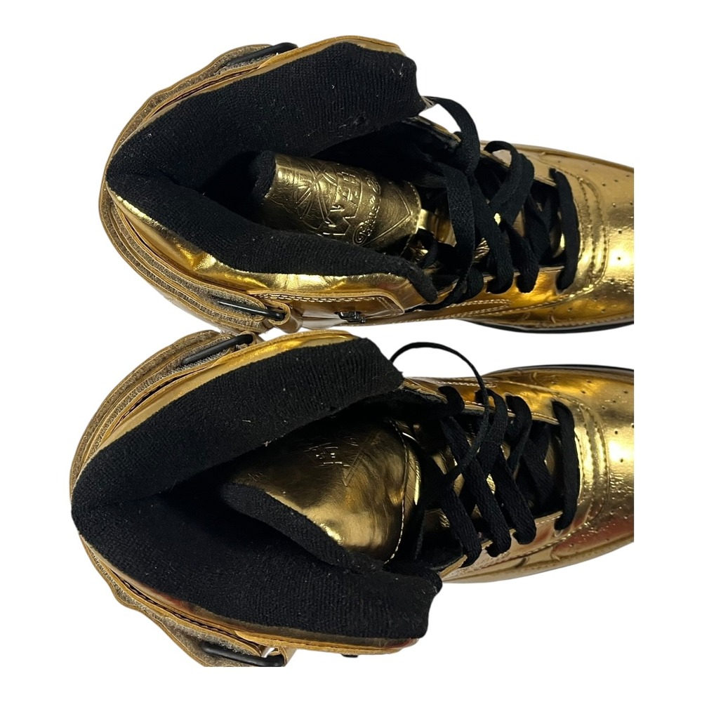 Ewing Athletics 33 Hi Metallic Gold High Top Sneakers Men's Size 10 - Picture 13 of 16